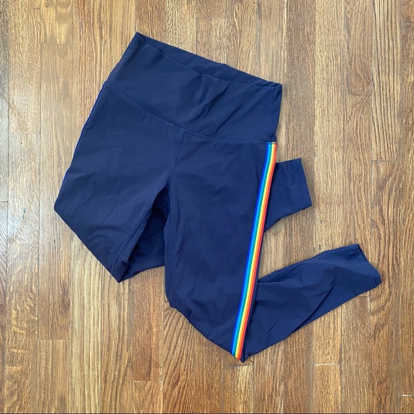 Zyia Navy Rainbow Luxe Leggings - Picture 2 of 6